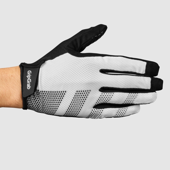 GripGrab RIDE Lite Padded Full Finger Summer Handschuhe white