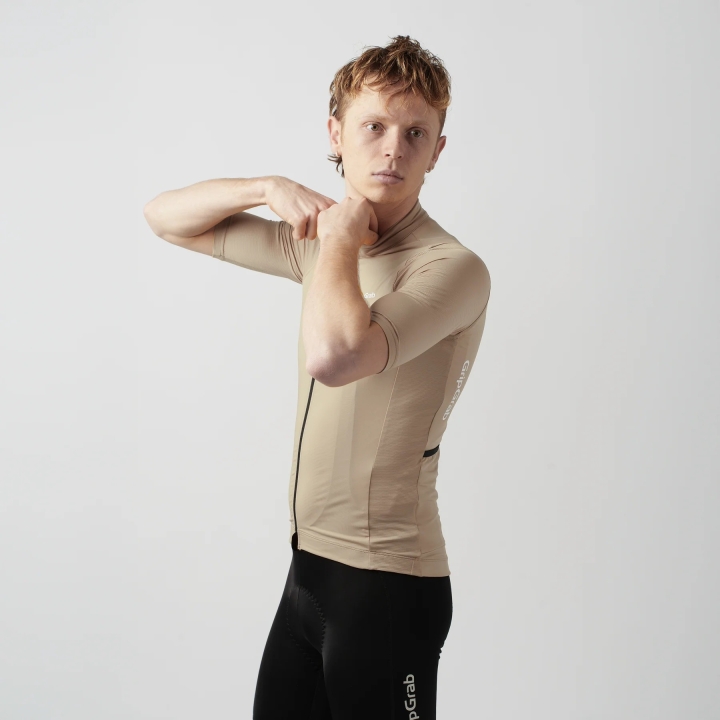 GripGrab RIDE Short Sleeve Jersey beige