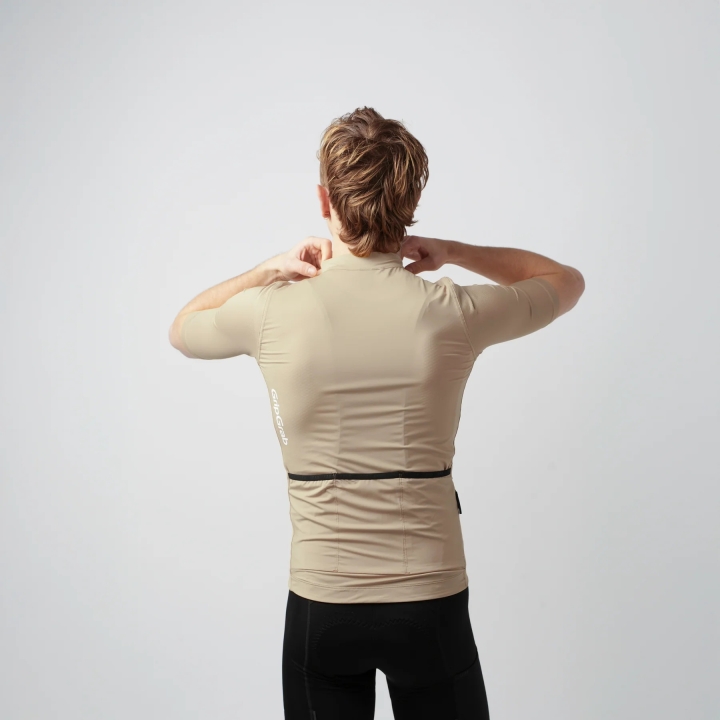 GripGrab RIDE Short Sleeve Jersey beige