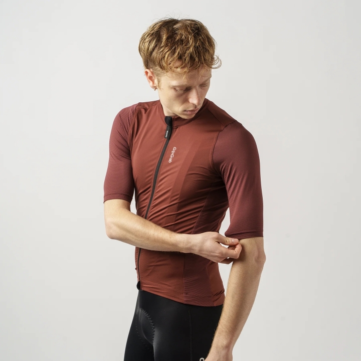 GripGrab RIDE Short Sleeve Jersey dark red