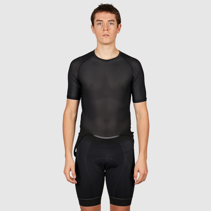GripGrab Ultralight Mesh Short Sleeve Base Layer black