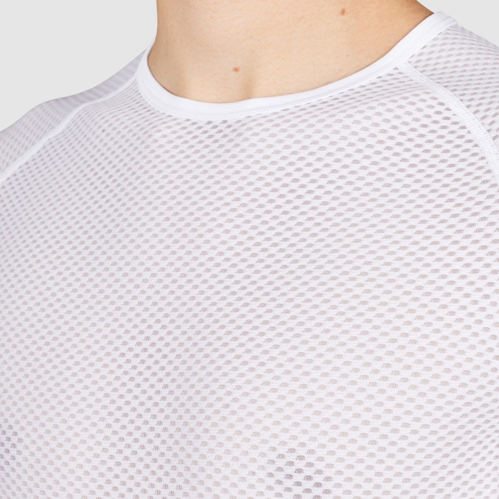 GripGrab Ultralight Mesh Short Sleeve Base Layer white