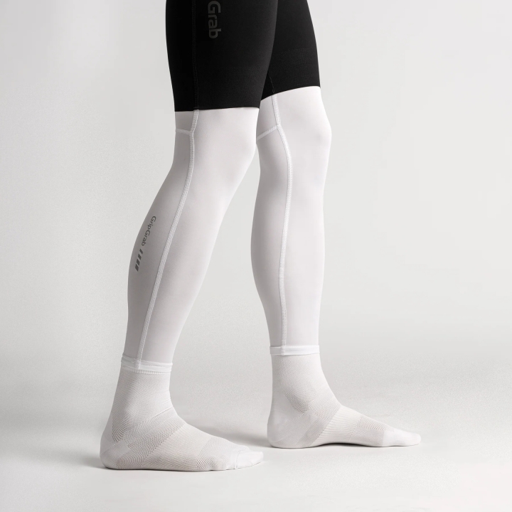 GripGrab UPF 50+ UV Protect Leg Sleeves white
