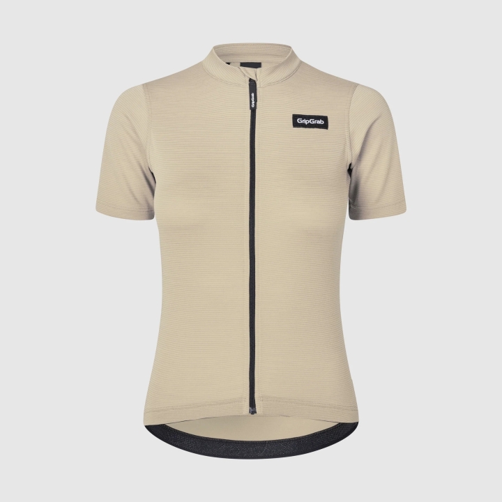 GripGrab Women's EXPLR Merinotech Short Sleeve Jersey beige
