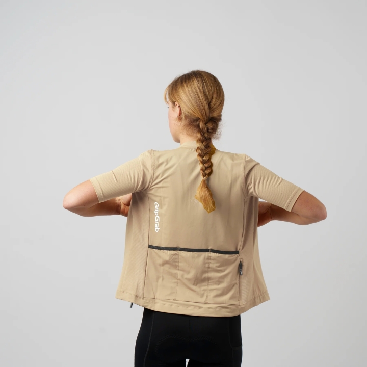 GripGrab Women's RIDE Short Sleeve Jersey beige