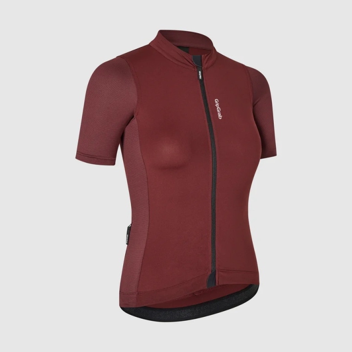 GripGrab Women's RIDE Short Sleeve Jersey dark red