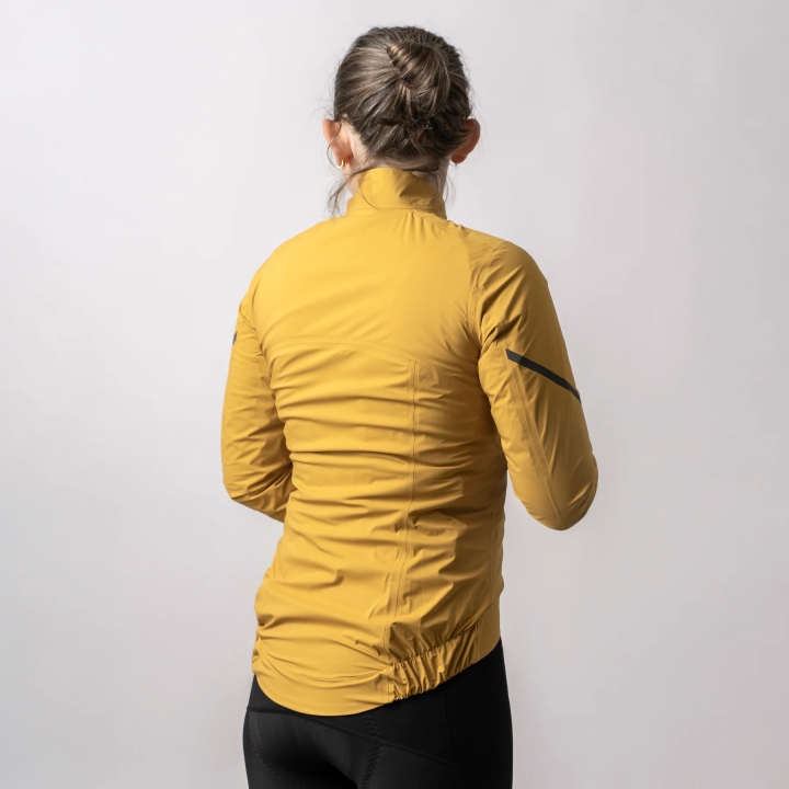 GripGrab Women's PACR Waterproof Lightweight Jacket mustard yellow