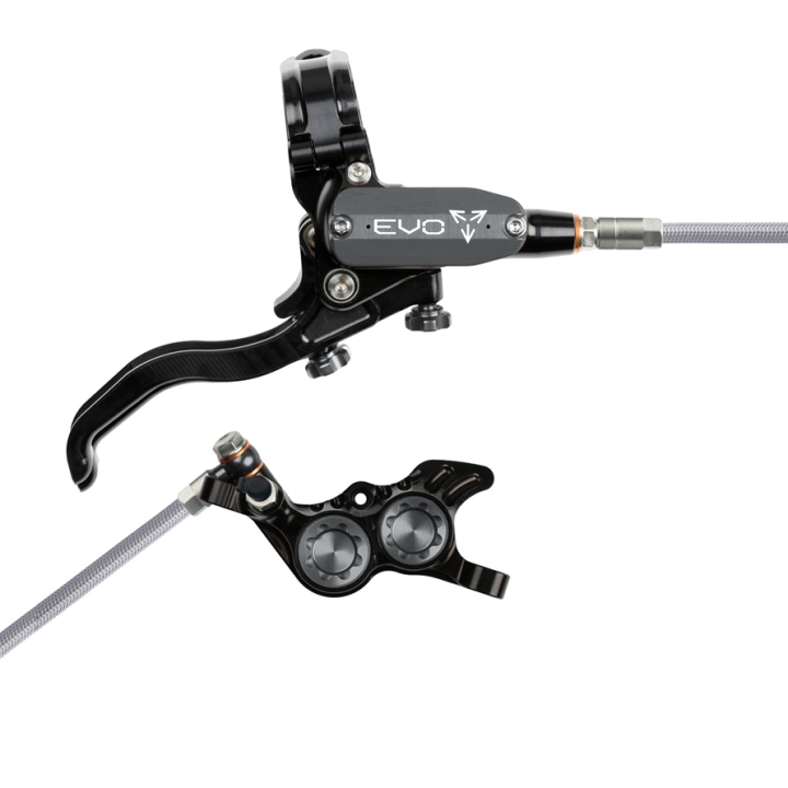 Hope EVO GR4 black/smoke Stahlflex Scheibenbremse hinten