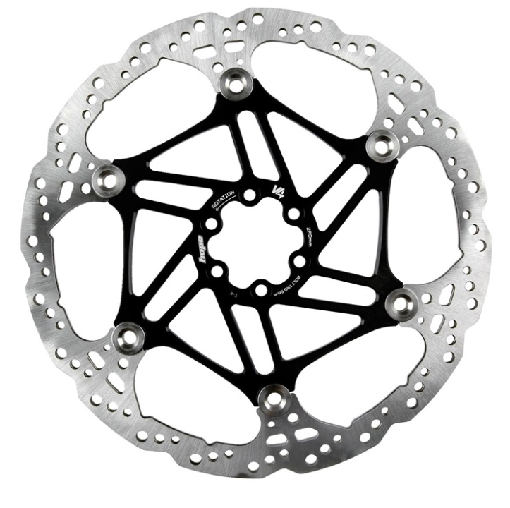 Hope Vented V4 Floating Rotor 6 Loch 220mm/3.3mm black Bremsscheibe