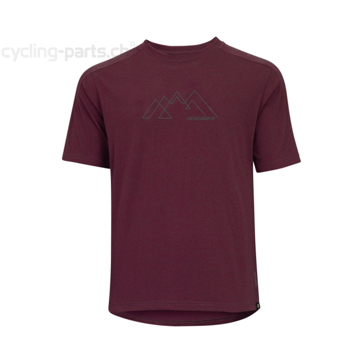 iXS Flow Tech Tee raisin