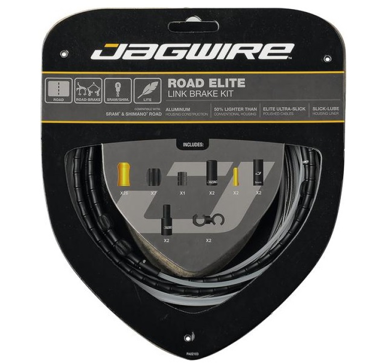 Jagwire Road Elite Link Brake Kit black Bremszugset