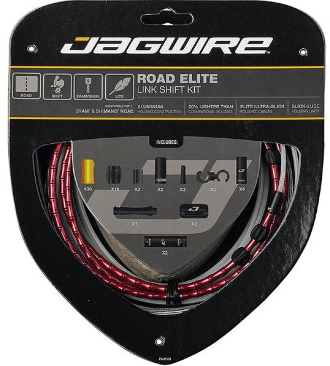 Jagwire Road Elite Link Shift Kit red Schaltzugset
