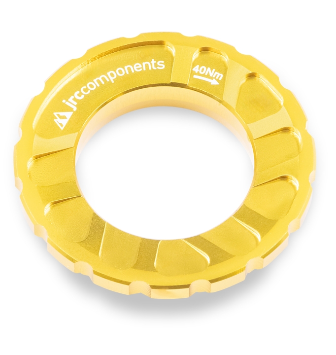 JRC Components Kizuna Bremsscheibenverschlussring Centerlock Aussenverzahnung gold