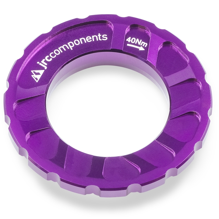 JRC Components Kizuna Bremsscheibenverschlussring Centerlock Aussenverzahnung purple