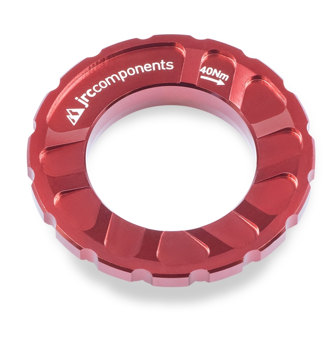 JRC Components Kizuna Bremsscheibenverschlussring Centerlock Aussenverzahnung red