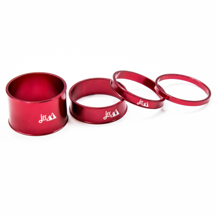 Jrc Components Lightweight 1 1/8" Spacer Set red