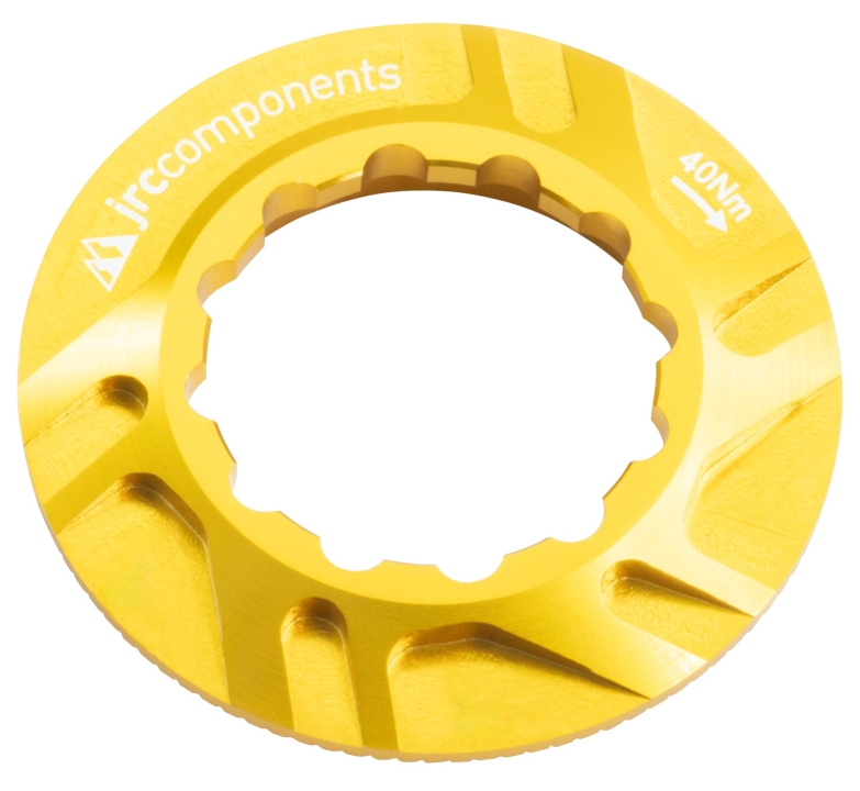 JRC Components Kizuna Bremsscheibenverschlussring Centerlock Innenverzahnung gold