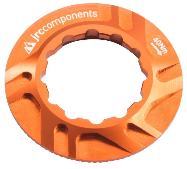 JRC Components Kizuna Bremsscheibenverschlussring Centerlock Innenverzahnung orange