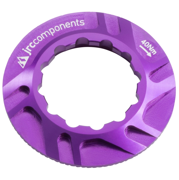 JRC Components Kizuna Bremsscheibenverschlussring Centerlock Innenverzahnung purple