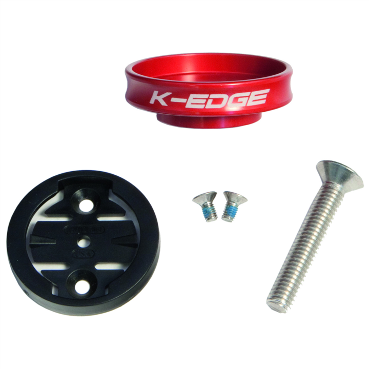 K-Edge Gravity Top Cap Mount Garmin red K13-550