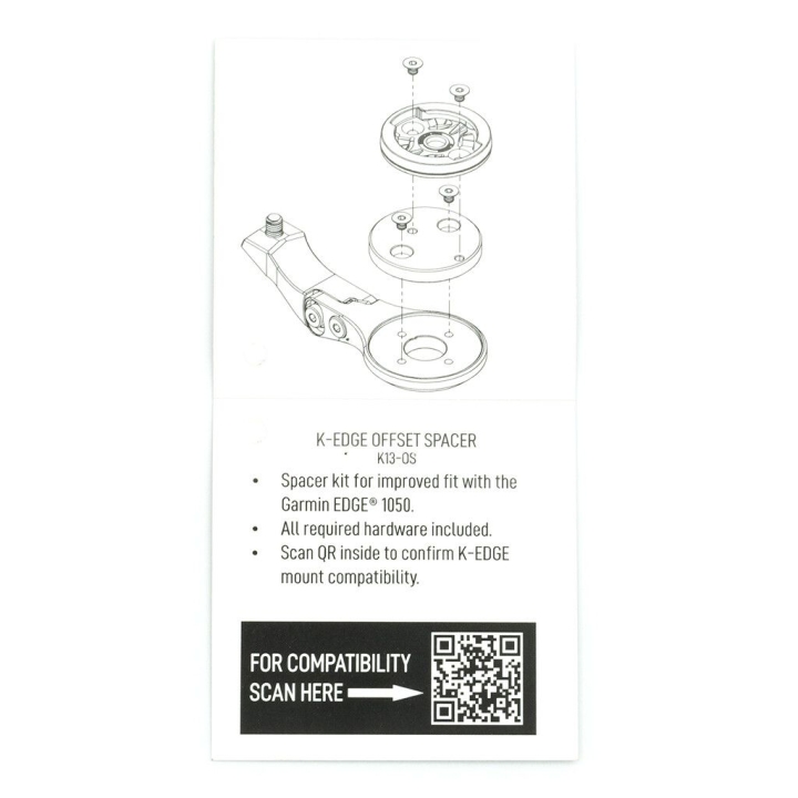 K-Edge Offset Spacer für Garmin Edge 1050