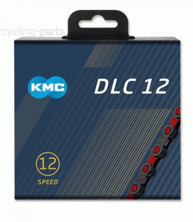 KMC DLC12 schwarz/rot Kette