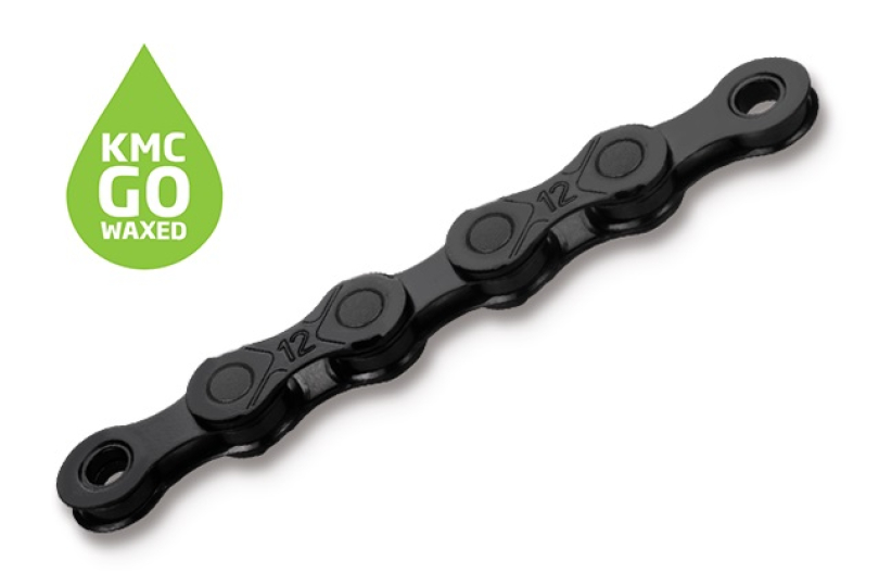KMC DLC12 WAXED black Kette