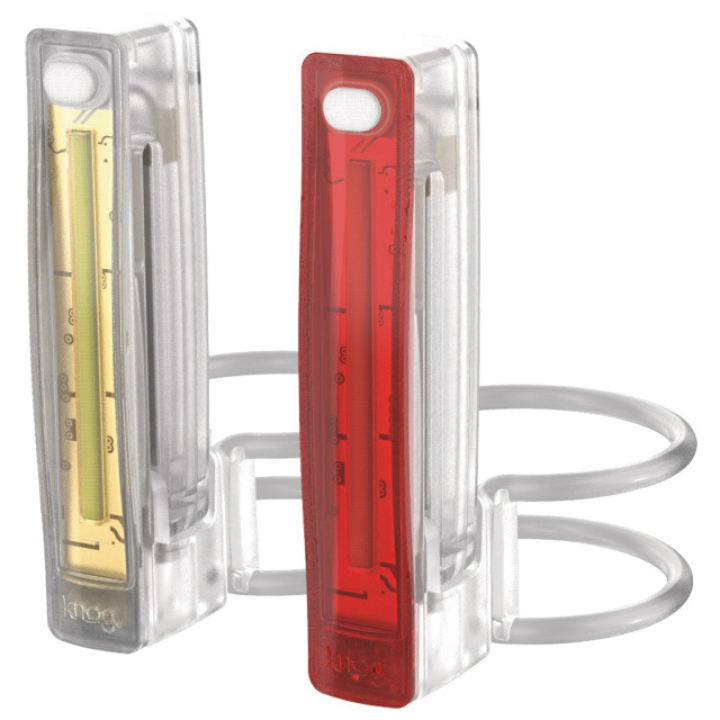 Knog Plus Twinpack translucent Lichtset
