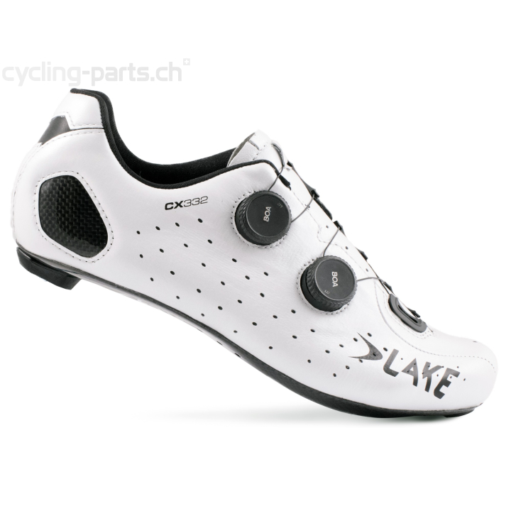 Lake CX332W Rennradschuhe weiss schwarz