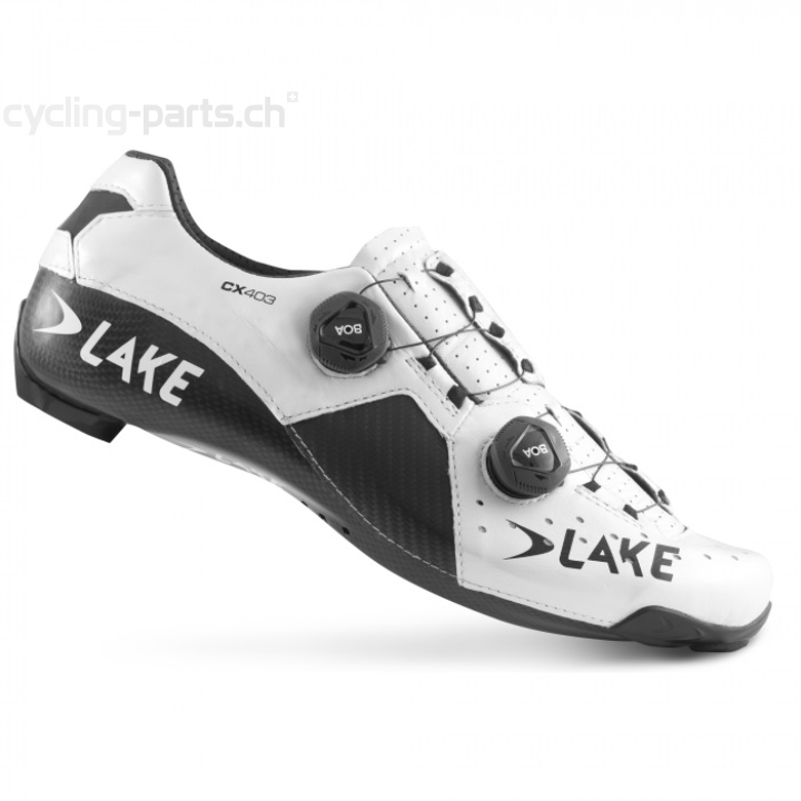 Lake CX403W Rennradschuhe weiss schwarz