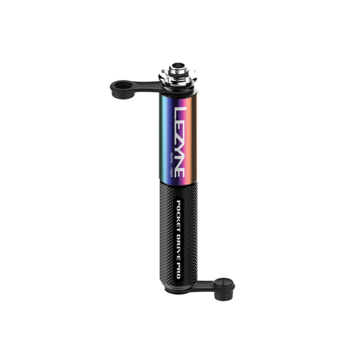 Lezyne Pocket Drive Pro neo metallic/black gloss Minipumpe