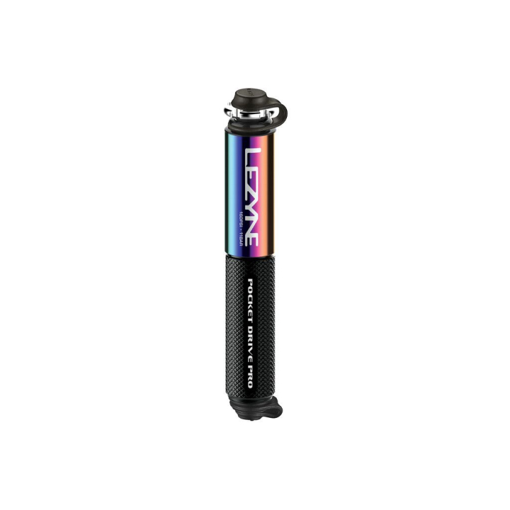 Lezyne Pocket Drive Pro neo metallic/black gloss Minipumpe