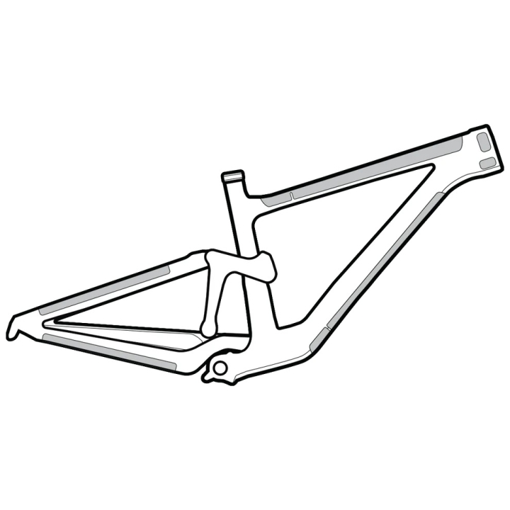 Lizard Skins Clear Protective Frame Wrap - Frame Kit Rahmenschutzfolien