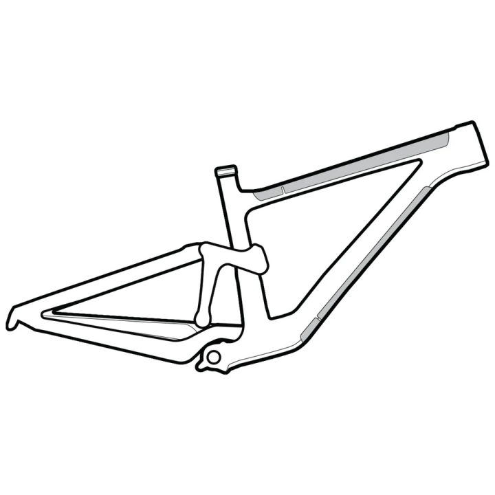 Lizard Skins Clear Protective Frame Wrap - Large Rahmenschutzfolie