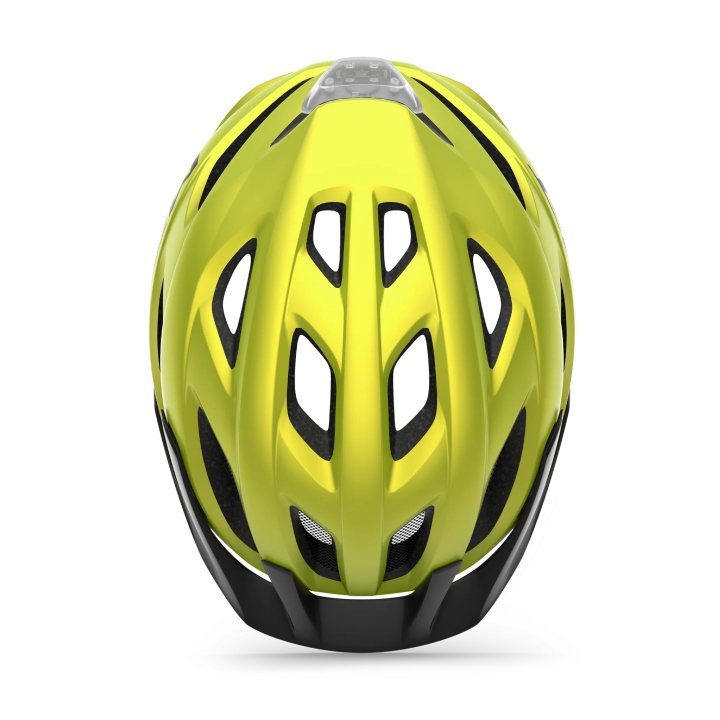 MET Crossover Mips Lime Yellow Metallic one size 52 - 59 cm Helm