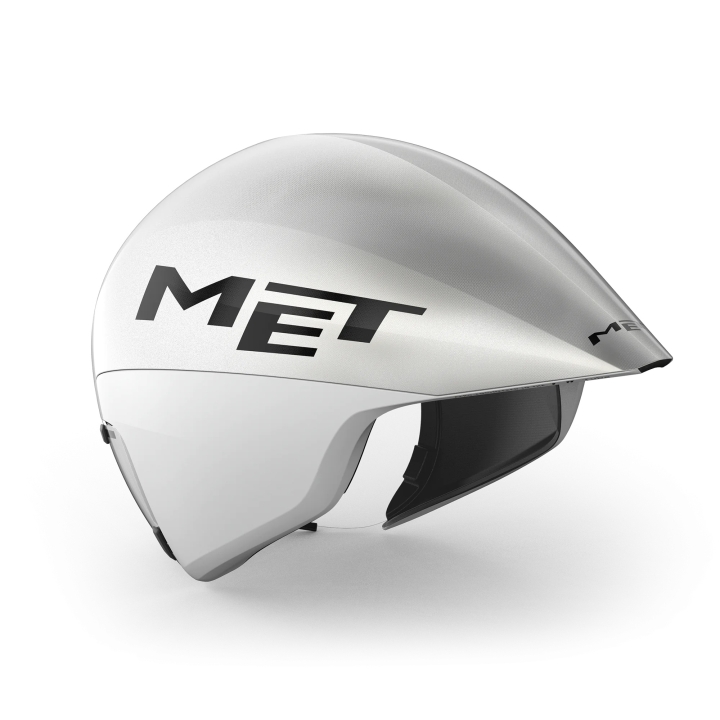 MET Drone Wide Body II White Metallic L 59 - 62 cm Helm