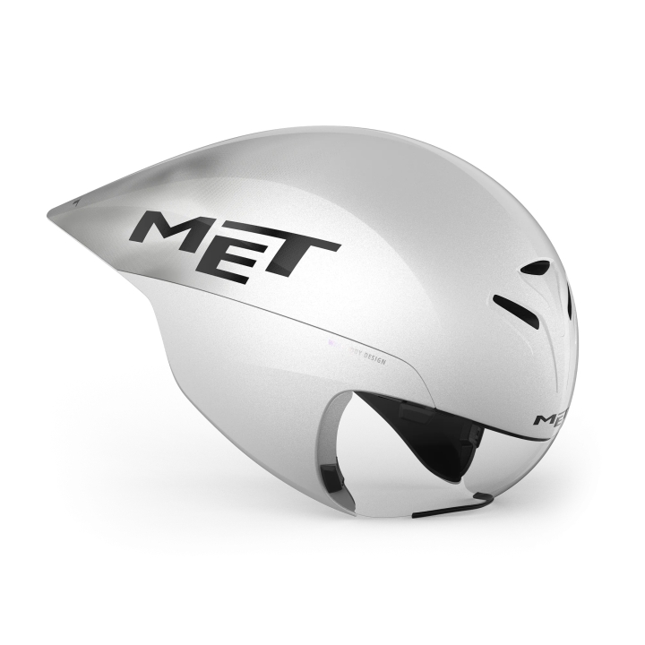 MET Drone Wide Body II White Metallic L 59 - 62 cm Helm