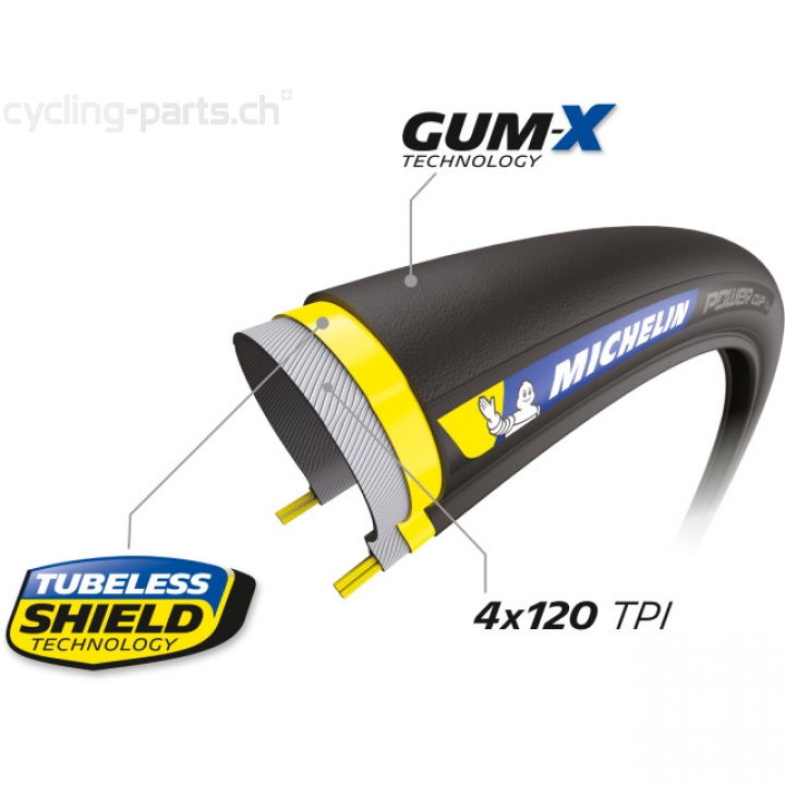 Michelin Power Cup Road Competition Line TLR 700x28 schwarz Reifen