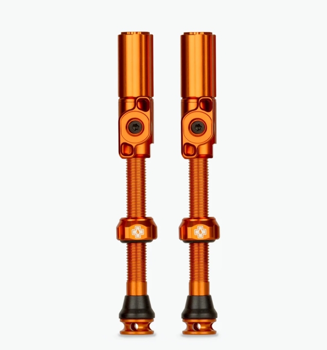 Muc-Off Tubeless Big Bore Hybrid large 75mm/Felgenhöhe 25-30mm orange Ventile