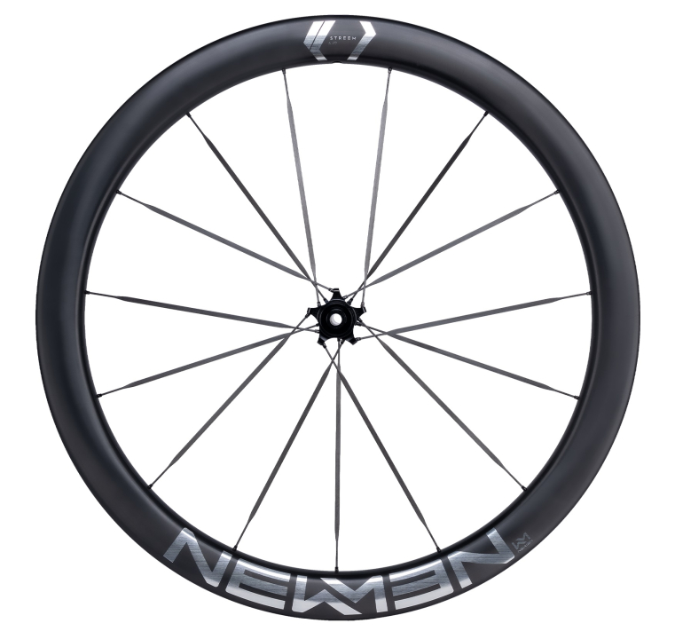 NEWMEN STREEM Allround A.49 VONOA 12 x 100mm Centerlock silver Laufrad vorne
