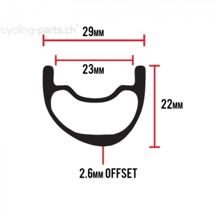 Nox Composites Skyline 29 Carbon 15x100mm/12x142mm Laufradsatz