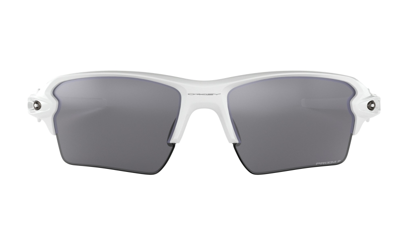 Oakley Flak™ 2.0 XL Polished White/PRIZM™ Black Polarized Brille