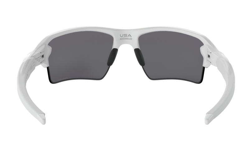 Oakley Flak™ 2.0 XL Polished White/PRIZM™ Black Polarized Brille