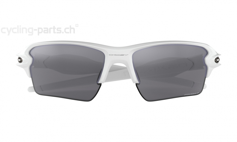 Oakley Flak™ 2.0 XL Polished White/PRIZM™ Black Polarized Brille