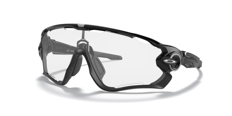 Oakley Jawbreaker Polished Black/Clear Black Iridum Photochromic Brille