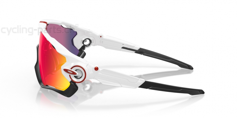 Oakley Jawbreaker Polished White/Prizm Road Brille