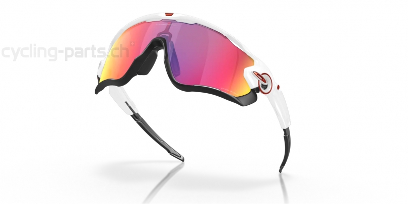 Oakley Jawbreaker Polished White/Prizm Road Brille