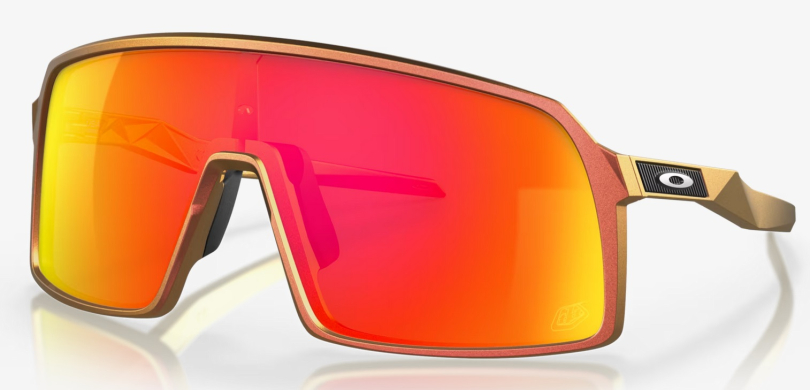 Oakley Sutro Troy Lee Designs red gold shift/Prizm Ruby Brille