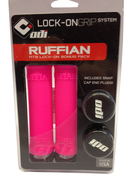 ODI Ruffian Lock-On Grips pink Lenkergriffe