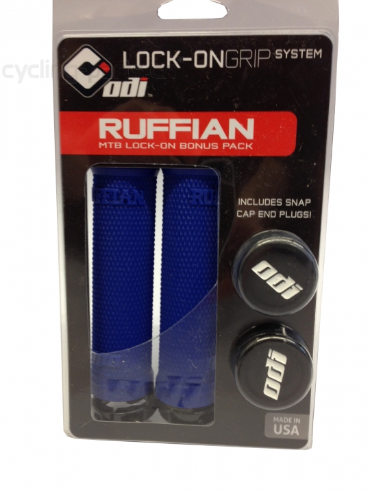 ODI Ruffian Lock-On Grips bright blue Lenkergriffe